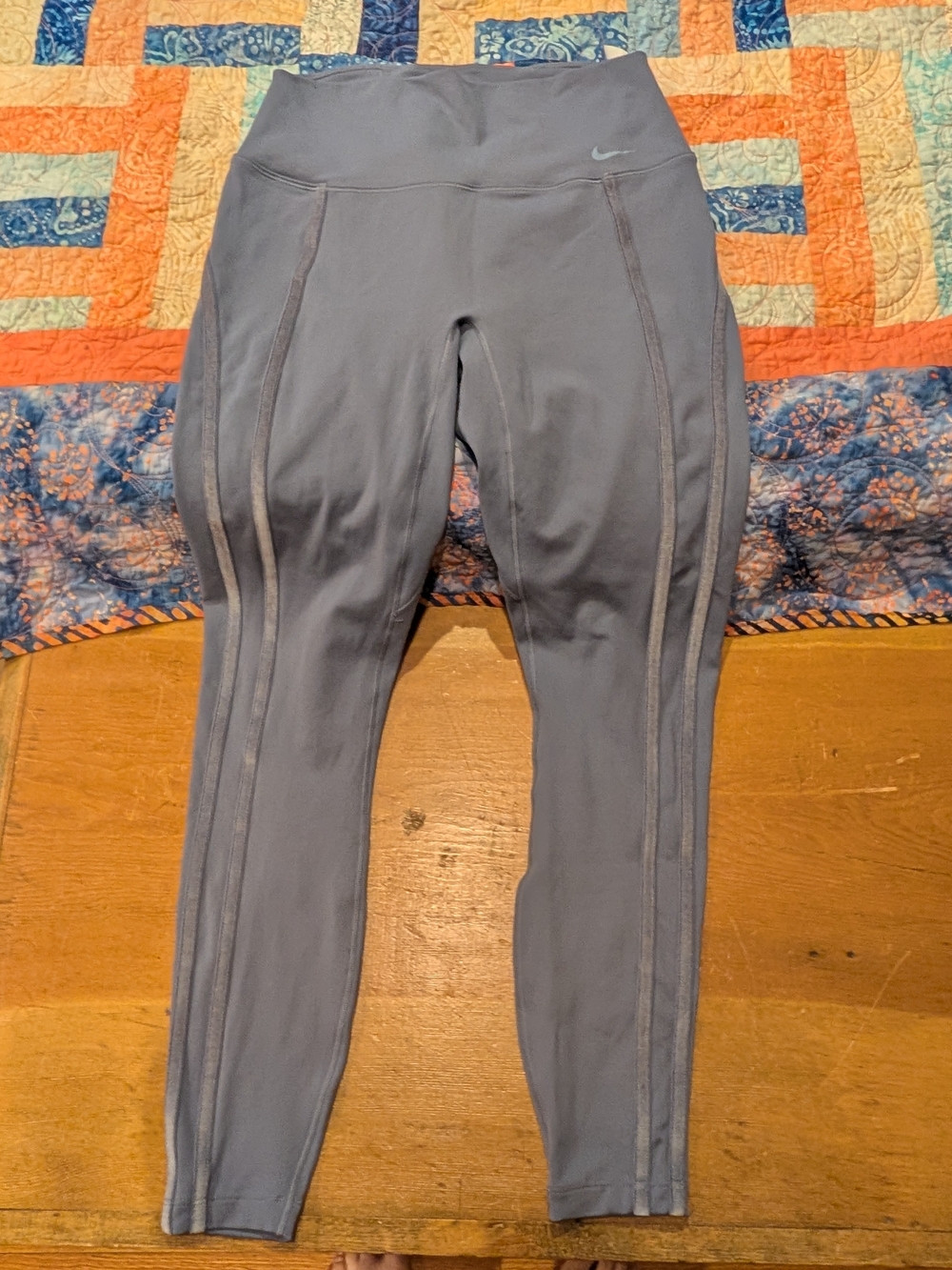 Nike High-Waist Slate Blue Leggings